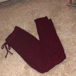Red sweater joggers leggings!!!